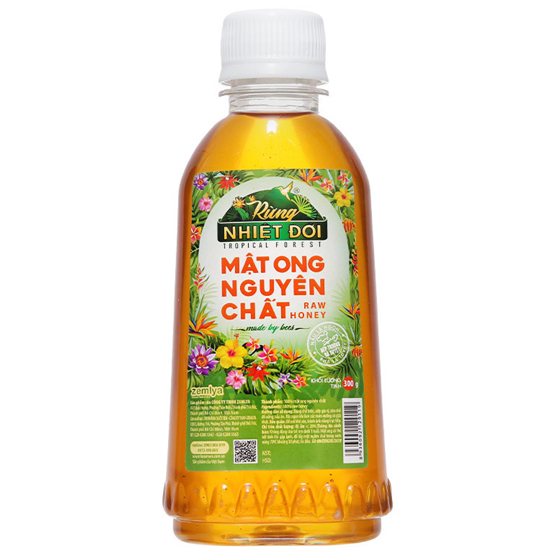 Mật ong nguyên chất Rừng Nhiệt Đới chai 300g