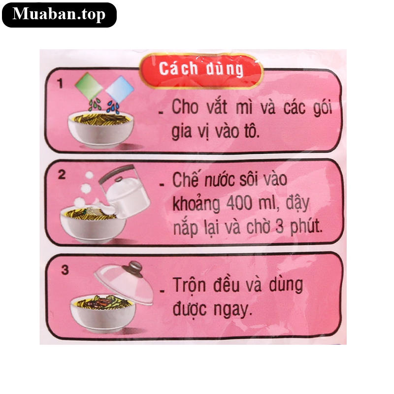 Mì Hảo Hảo vị tôm chua cay gói 75g 4