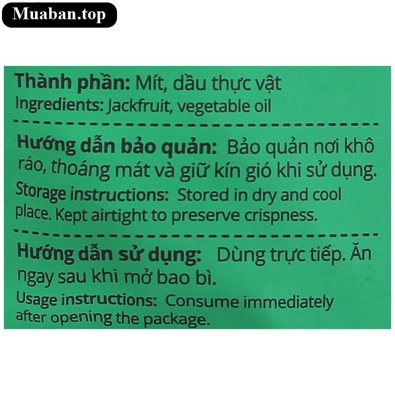 Mít sấy Rộp Rộp gói 100g 3