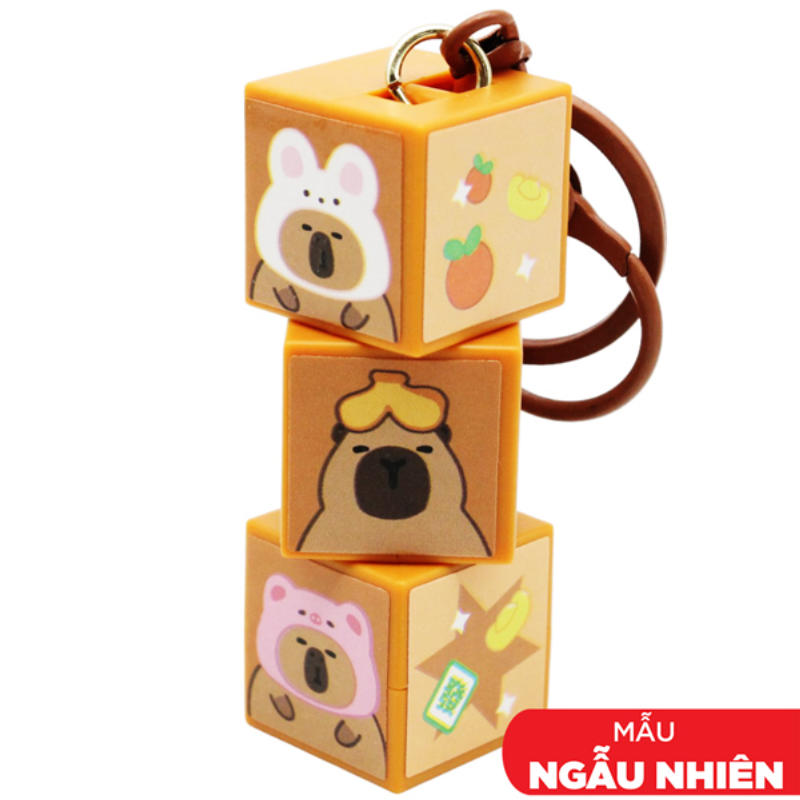 Móc Khóa Nhựa Capybara Có Đèn Mẫu 853