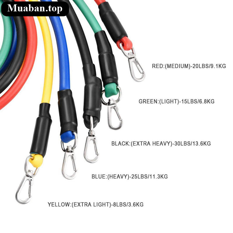 Bộ dây tập kháng lực ngũ sắc tăng lực kéo6