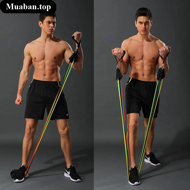 Bộ dây tập kháng lực ngũ sắc tăng lực kéo8