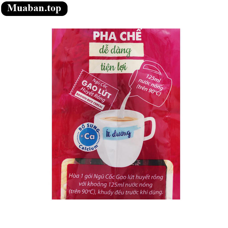 Ngũ cốc gạo lứt huyết rồng Xuân An bịch 400g 4