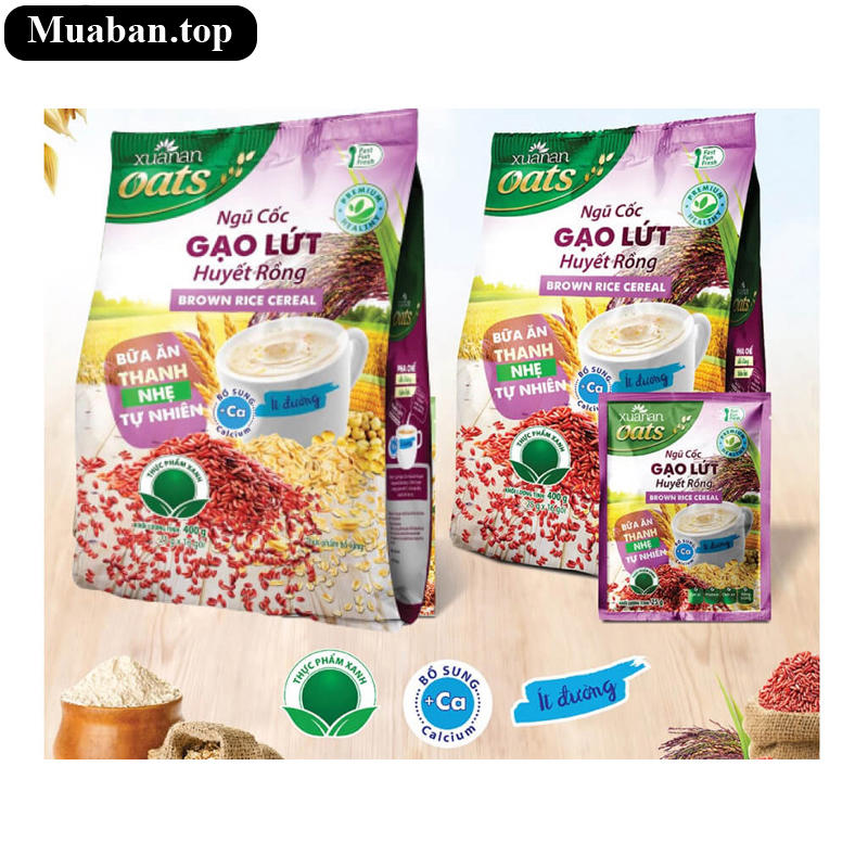 Ngũ cốc gạo lứt huyết rồng Xuân An bịch 400g 9
