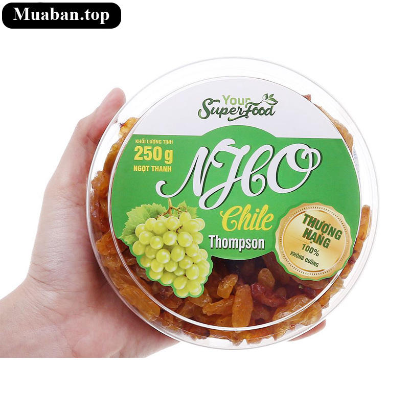 Nho Thompson Chile Your Superfood hộp 250g 5