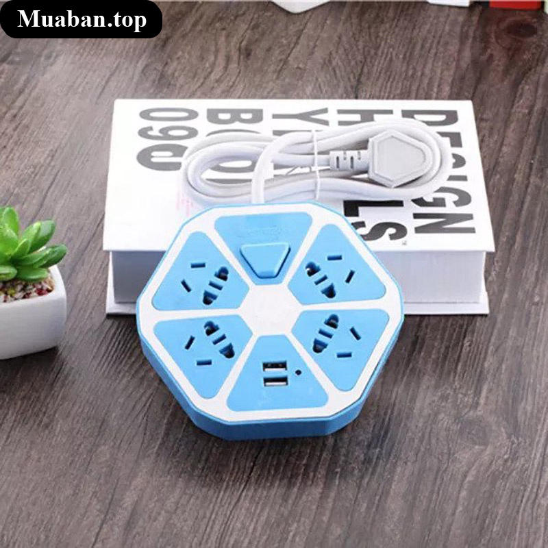 Ổ cắm điện hình trái cam có cổng sạc USB 3