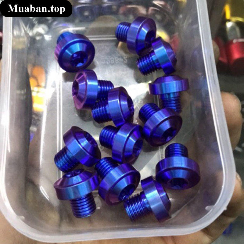 Ốc Titanium gắn chân gương kính chiếu hậu xe máy 3