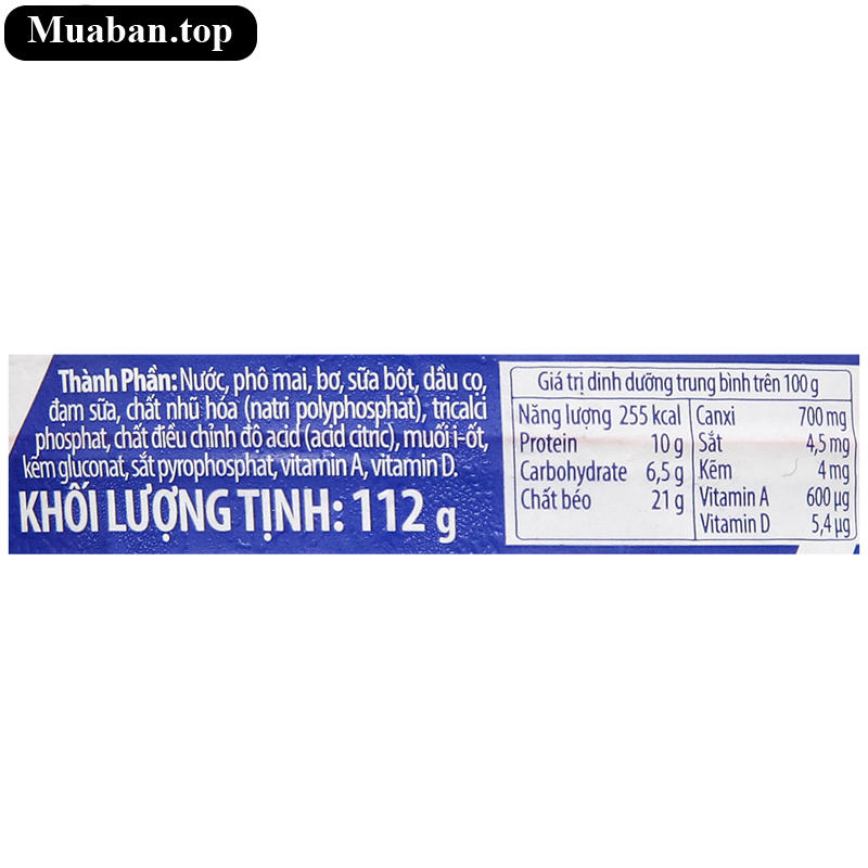 Phô mai Con Bò Cười hộp 112g 8 miếng 5