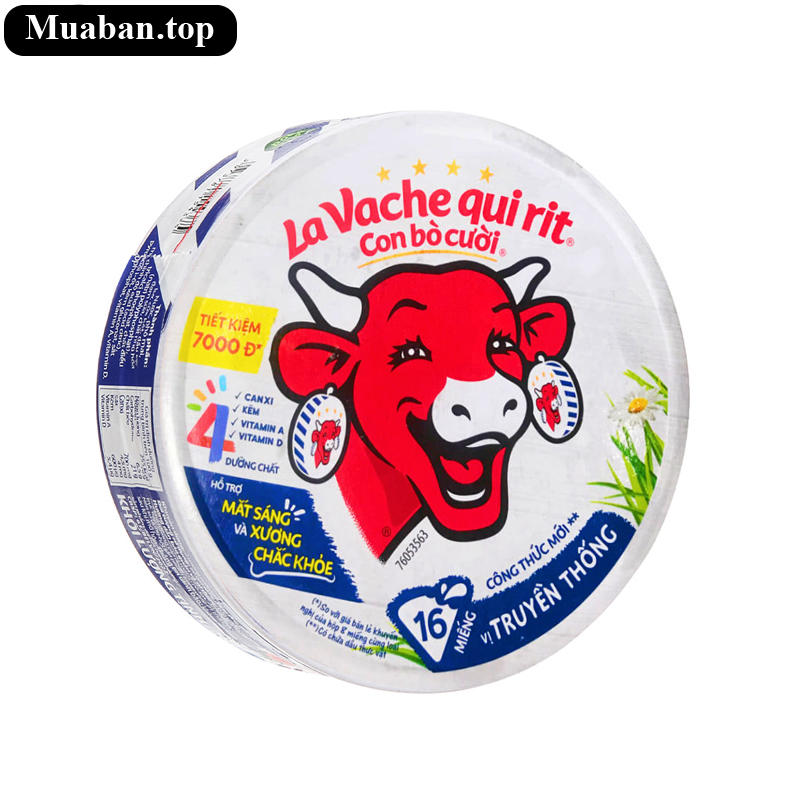 Phô mai vị truyền thống Con Bò Cười hộp 224g (16 miếng)