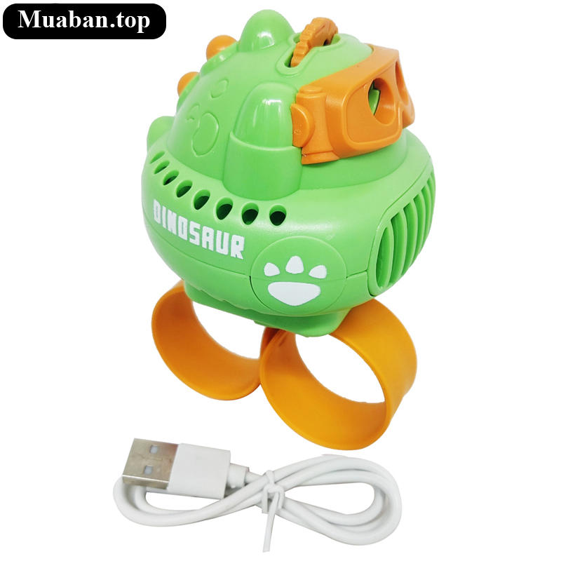 Quạt Đeo Tay Mini Halo Cool MT638385 Khủng Long Xanh Lá 3