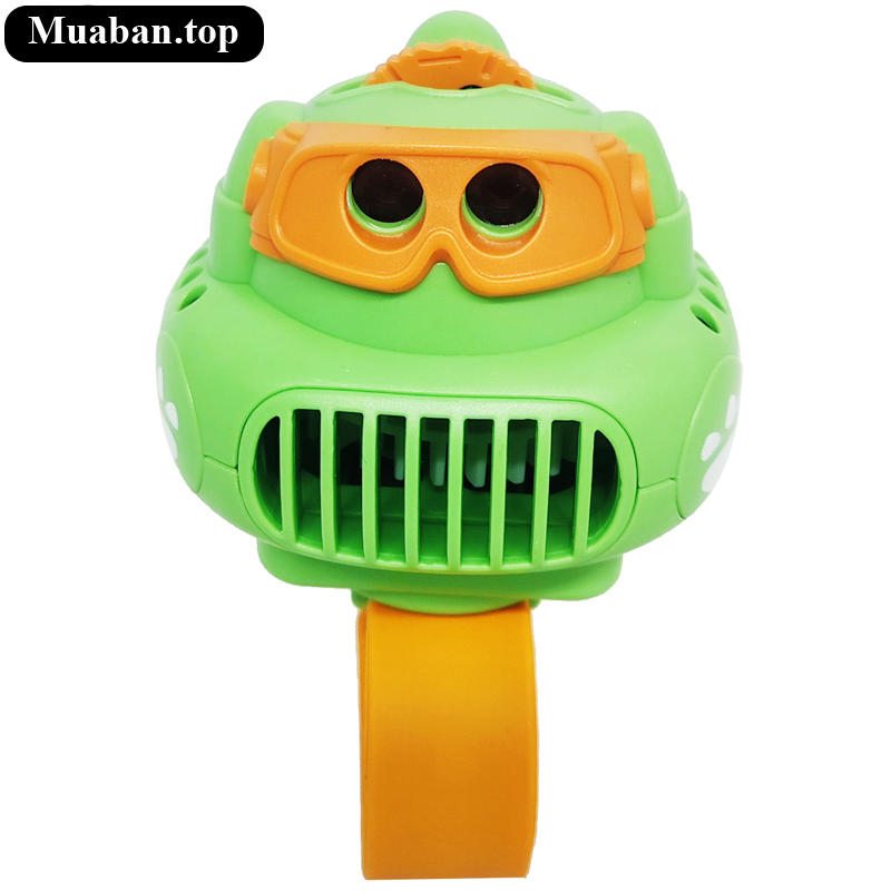 Quạt Đeo Tay Mini Halo Cool MT638385 Khủng Long Xanh Lá 4