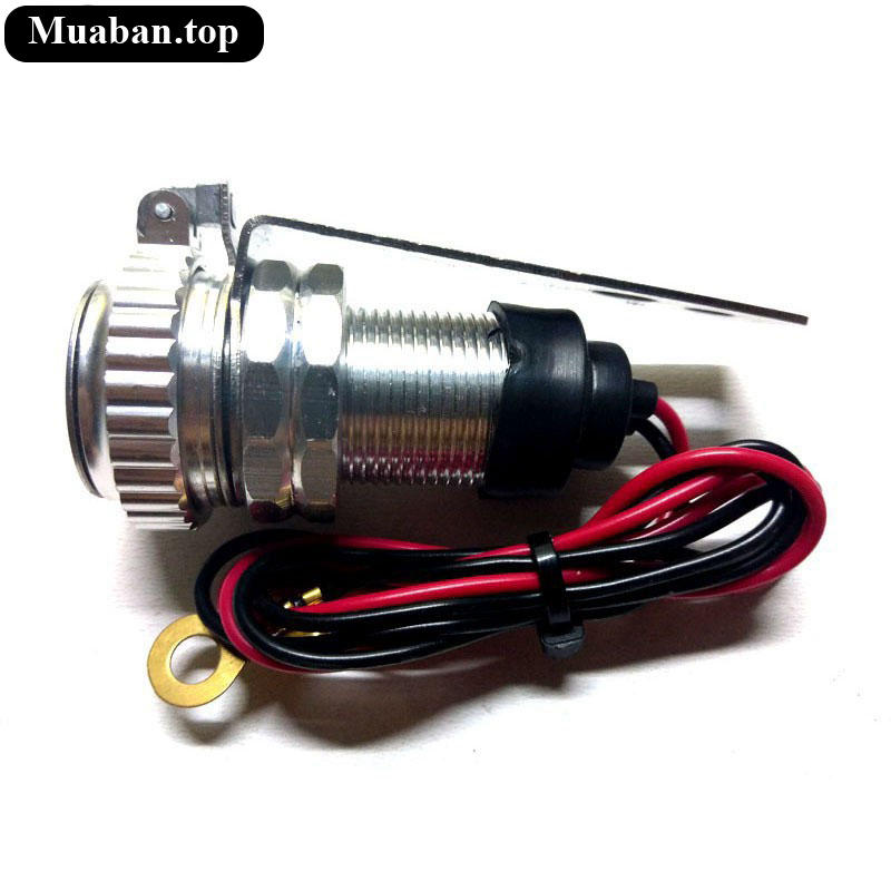 Sạc điện thoại có đồng hồ gắn cho xe máy 4