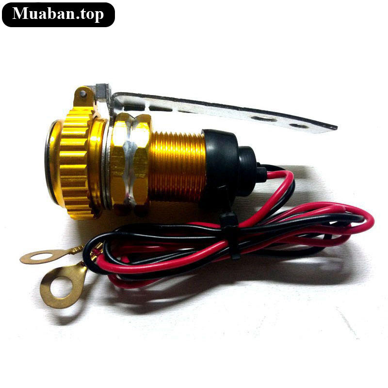 Sạc điện thoại có đồng hồ gắn cho xe máy 5
