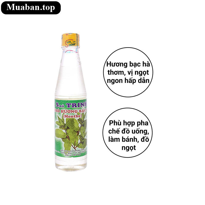Siro Trinh Hương Bạc Hà 600ml 6