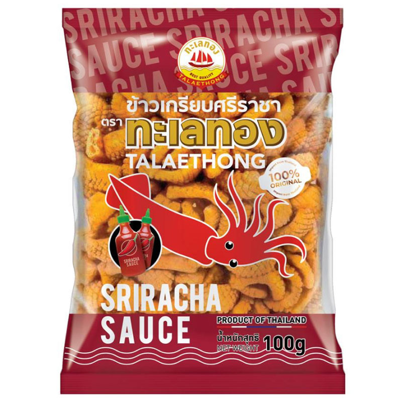 Snack mực vị tương ớt Sriracha Talaethong gói 100g