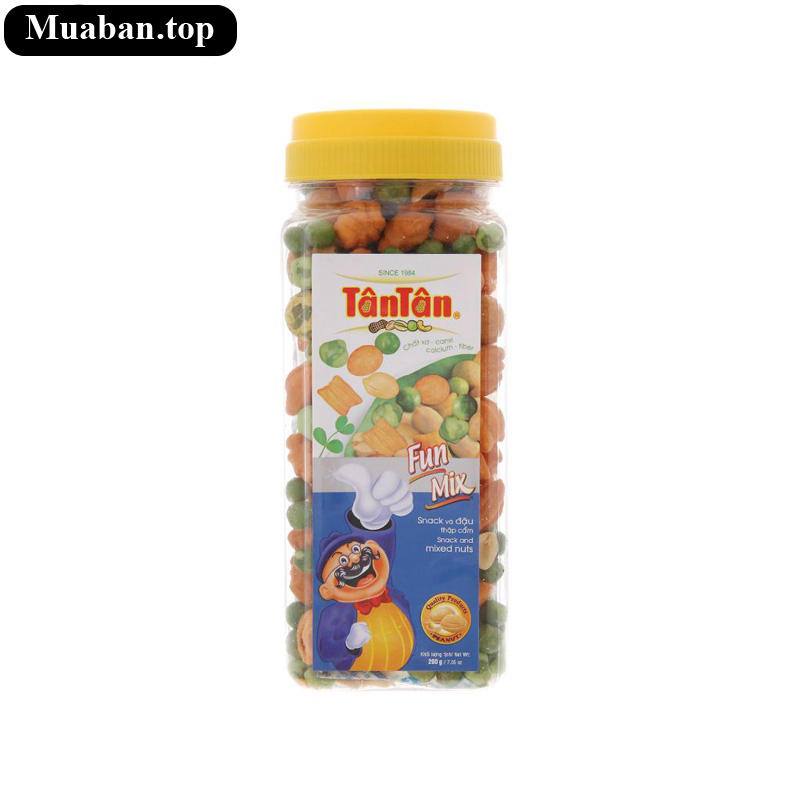 Snack và đậu thập cẩm Fun Mix Tân Tân hũ 200g Snack và đậu thập cẩm Fun Mix Tân Tân hũ 200g