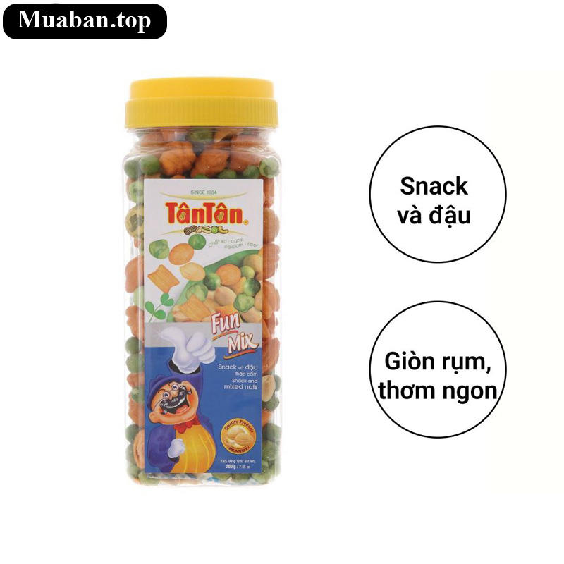 Snack và đậu thập cẩm Fun Mix Tân Tân hũ 200g 5
