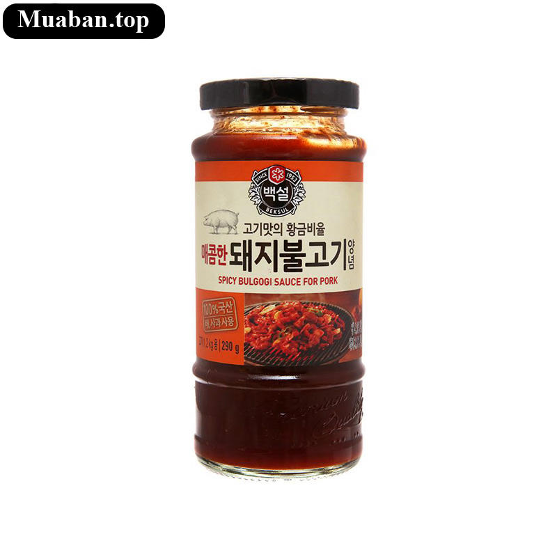 Sốt ướp Bulgogi heo Beksul chai 290g