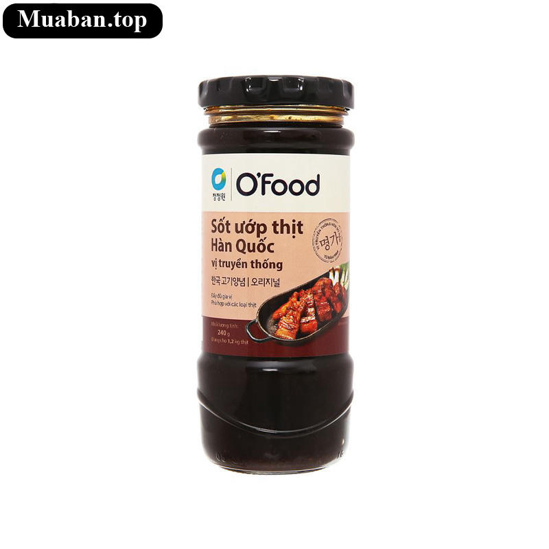 Sốt ướp thịt Hàn Quốc vị truyền thống O’food hũ 240g