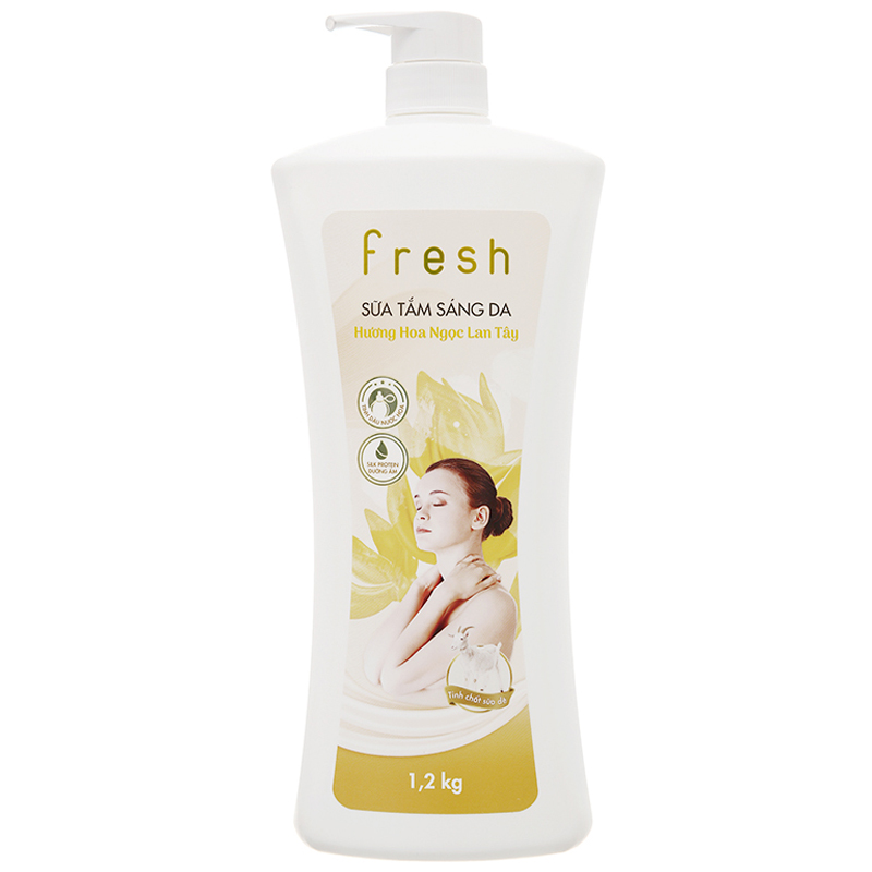 Sữa tắm sáng da Fresh hương hoa ngọc lan tây 1.2kg Sữa tắm sáng da Fresh hương hoa ngọc lan tây 1.2kg