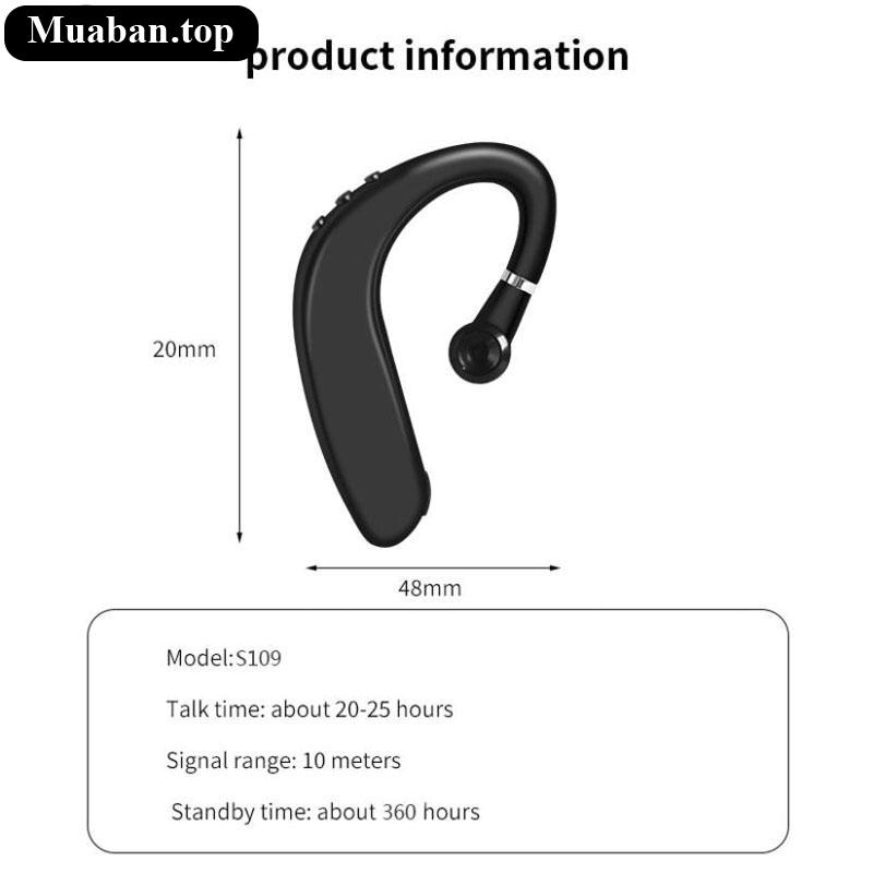 Tai nghe bluetooth đa chiều S109 ôm sát vành tai 7