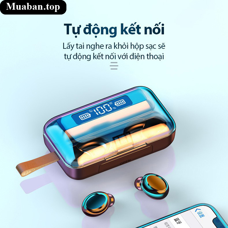 Tai nghe bluetooth F9 Pro 5.0 cảm ứng và chống nước 7