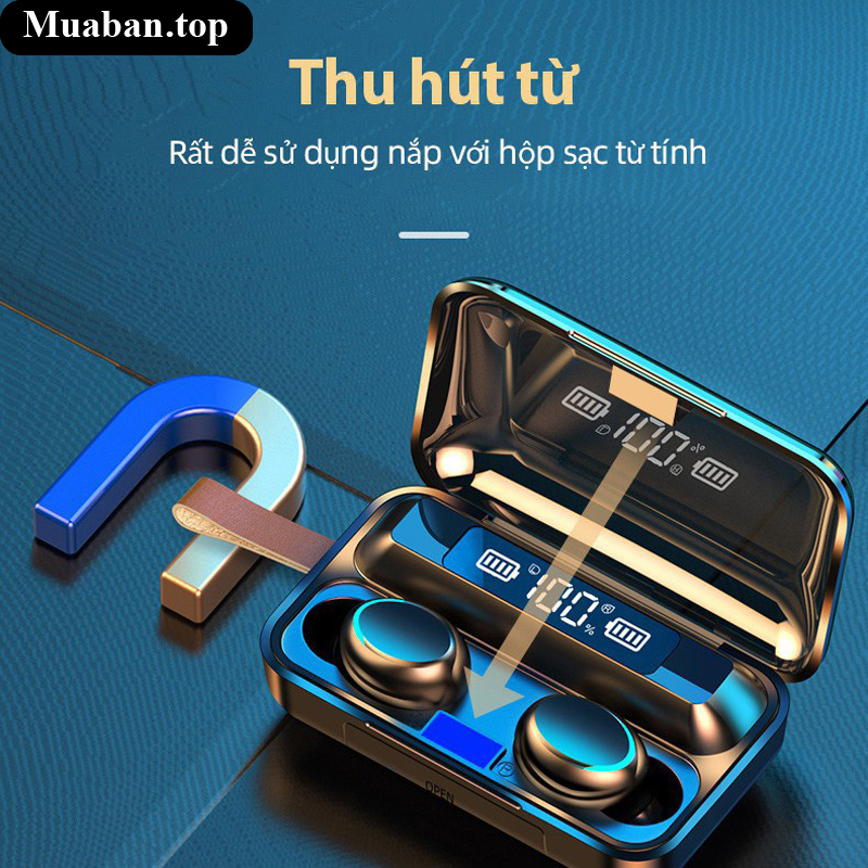 Tai nghe bluetooth F9 Pro 5.0 cảm ứng và chống nước 9