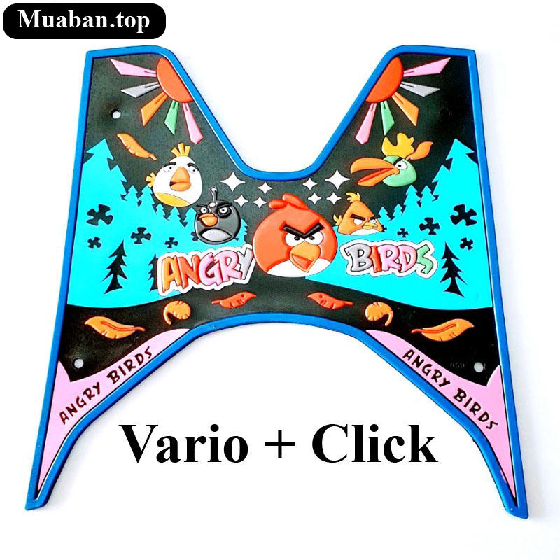 Thảm lót chân hoạt hình Angry Birds xe Vario, Click