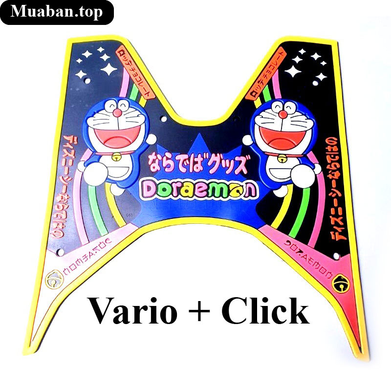 Thảm lót chân hoạt hình Doreamon xe Vario, Click