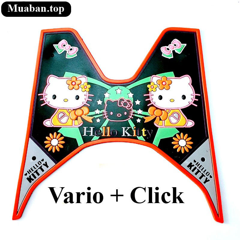 Thảm lót chân hoạt hình Hello Kitty xe Vario, Click Thảm lót chân hoạt hình Hello Kitty xe Vario, Click