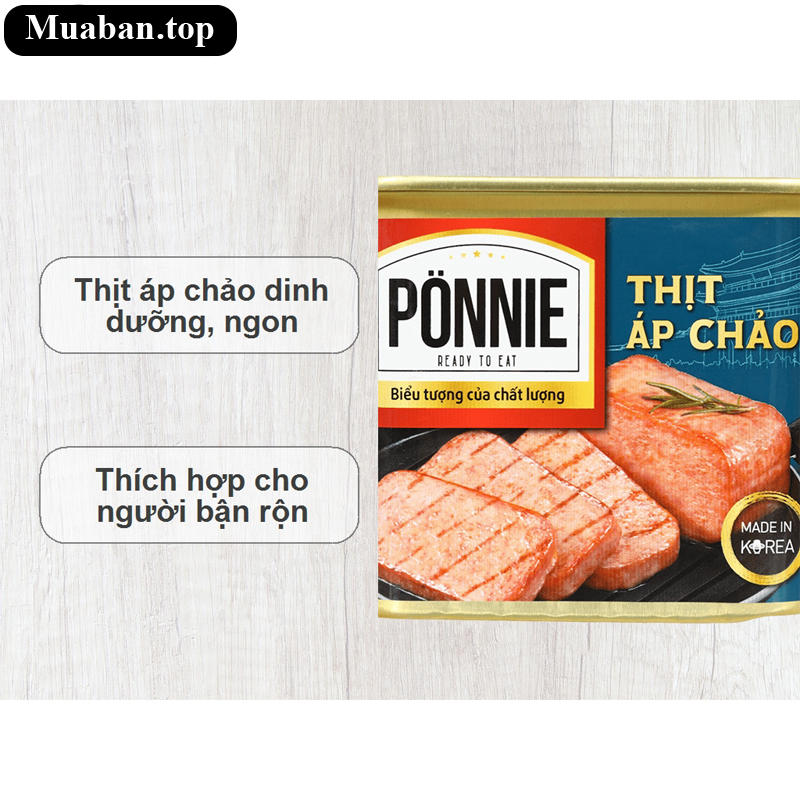 Thịt áp chảo Ponnie 340g 7