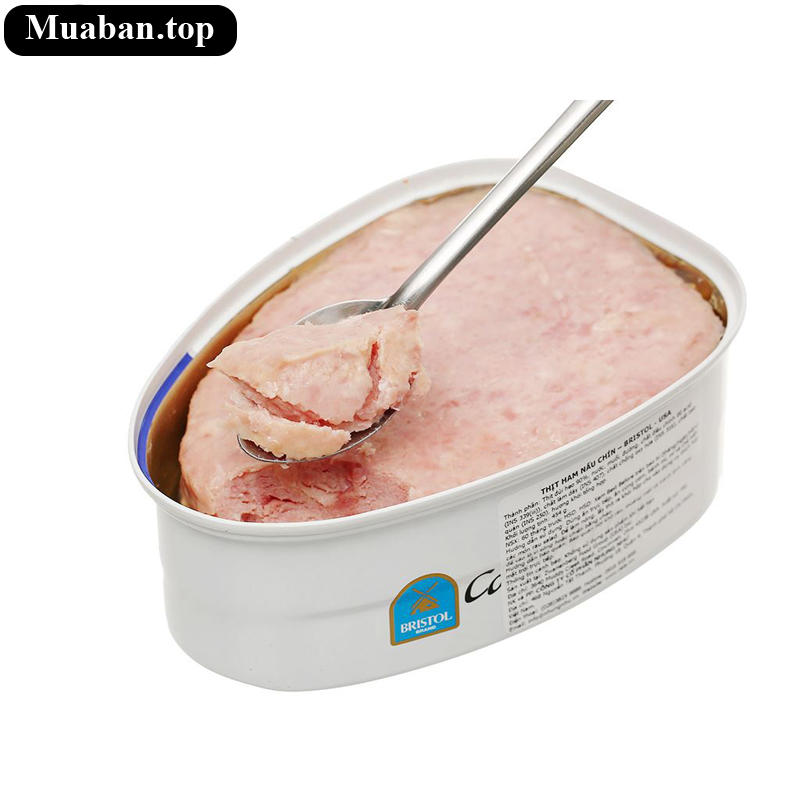 Thịt ham nấu chín USA Bristol 454g 6