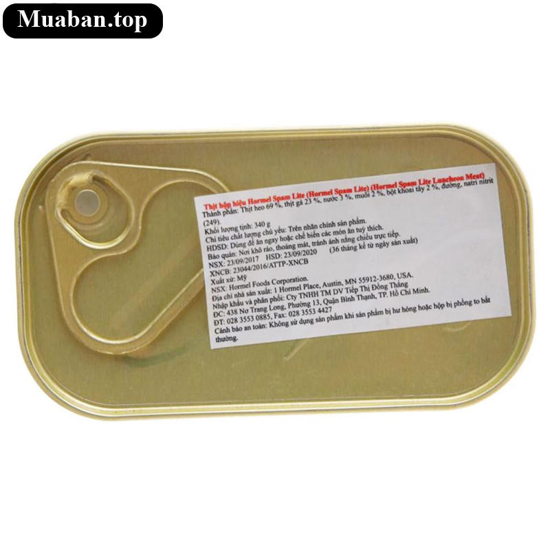 Thịt heo Spam Lite Hormel Foods 340g 3
