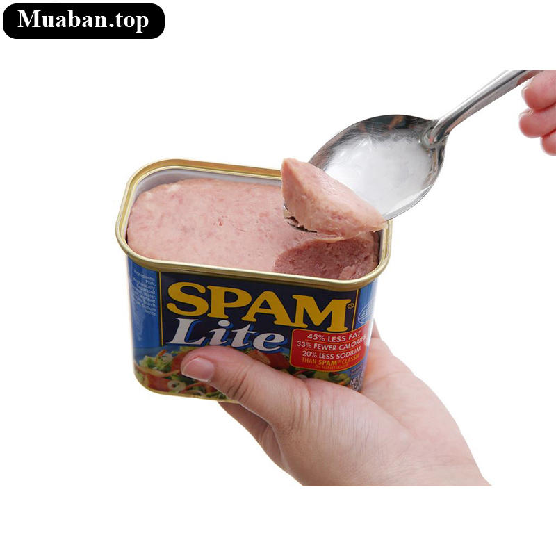 Thịt heo Spam Lite Hormel Foods 340g 5