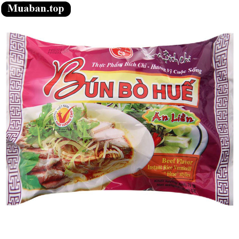 Thùng 30 gói bún bò huế Vina Bích Chi 70g 2