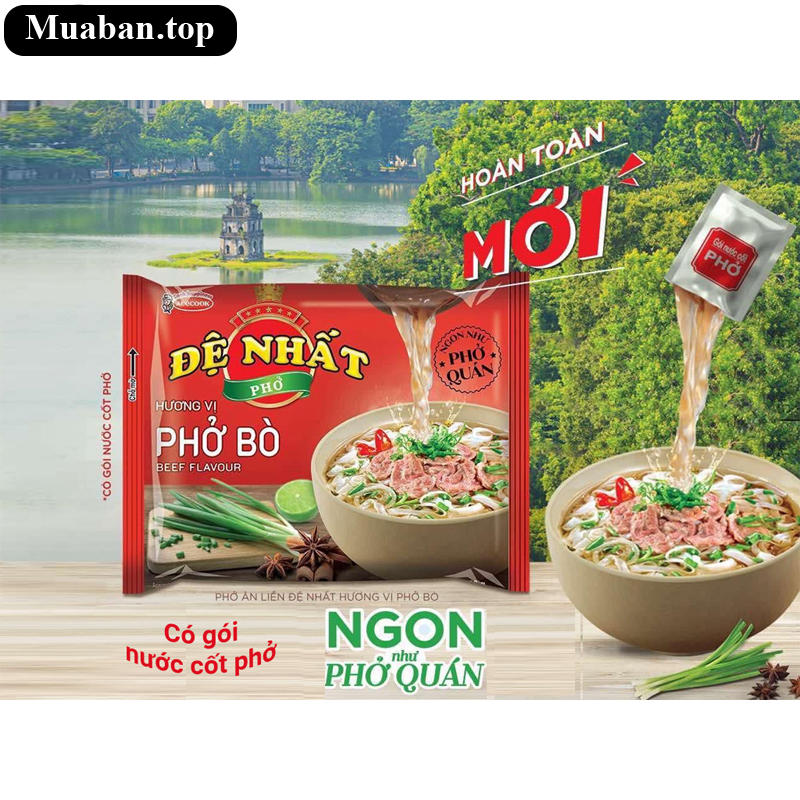 Thùng 30 gói phở bò Đệ Nhất 65g 4