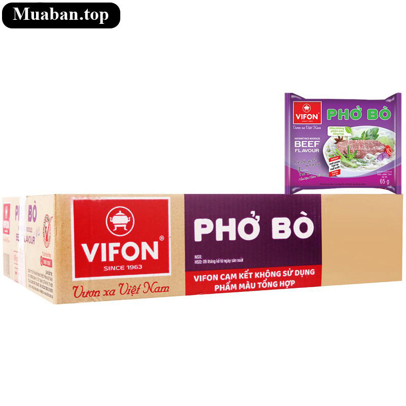 Thùng 30 gói phở bò Vifon 65g