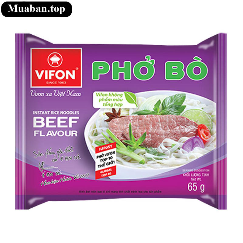 Thùng 30 gói phở bò Vifon 65g 2
