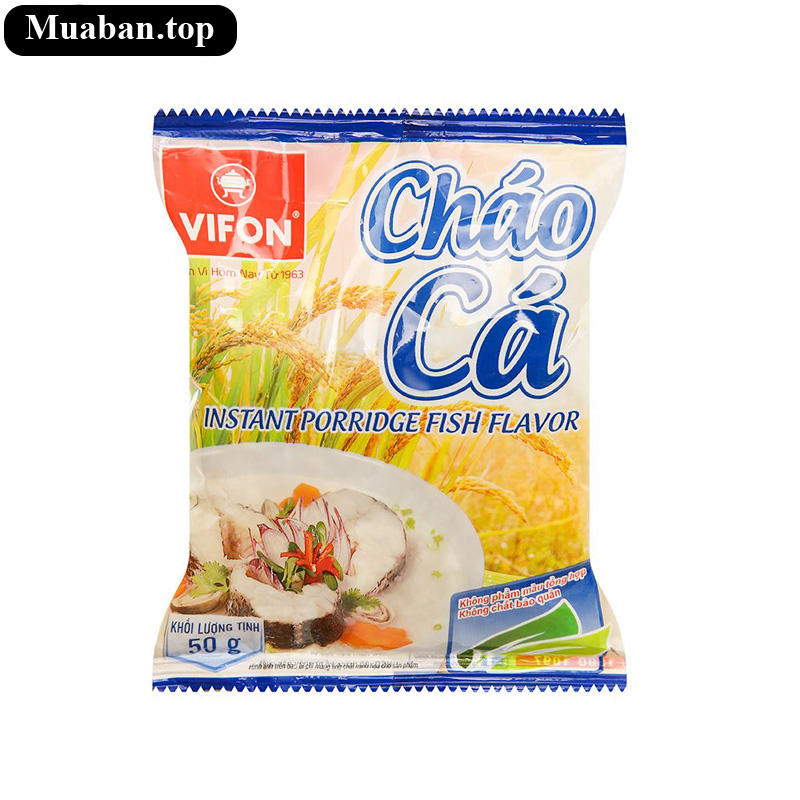 Thùng 50 gói cháo Vifon vị cá 50g 2