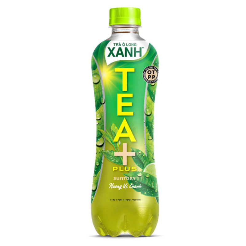 Trà ô long xanh hương chanh Tea Plus chai 1 lít