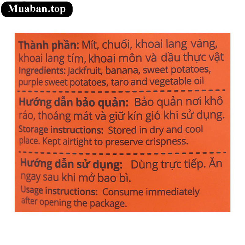 Trái cây sấy Rộp Rộp gói 100g 3