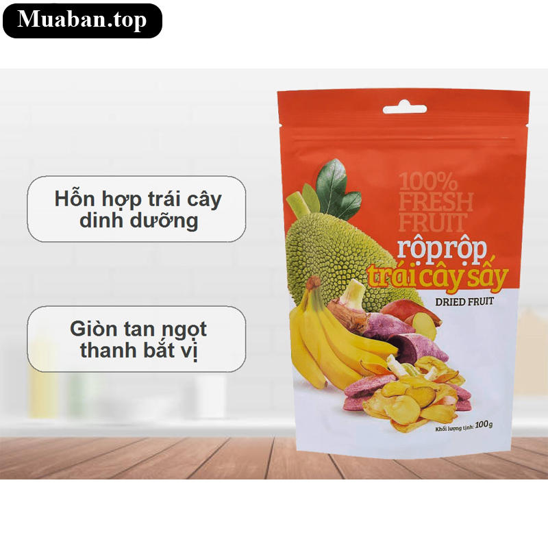 Trái cây sấy Rộp Rộp gói 100g 7