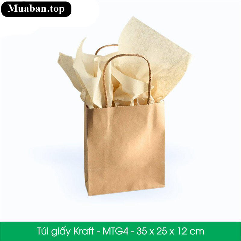 Túi giấy Kraft 35 x 25 x 12 cm 2