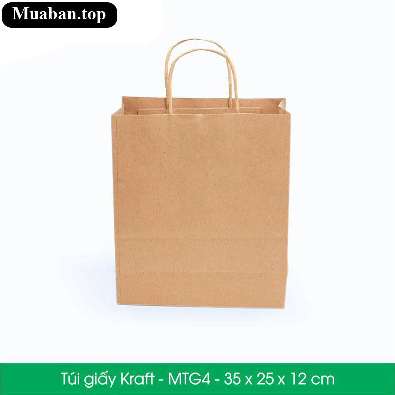 Túi giấy Kraft 35 x 25 x 12 cm 4