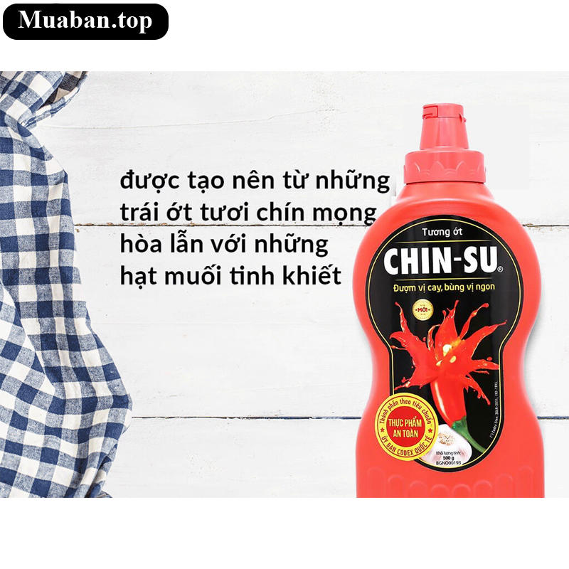 Tương ớt Chinsu chai 500g 6