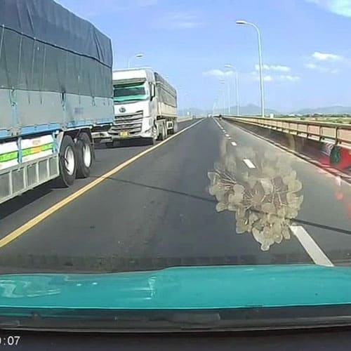 Xe Khách Vượt Ẩu Trên Cầu Ở Phú Yên, Suýt Gây Va Chạm Đối Đầu Với Xe Đi Đúng Làn