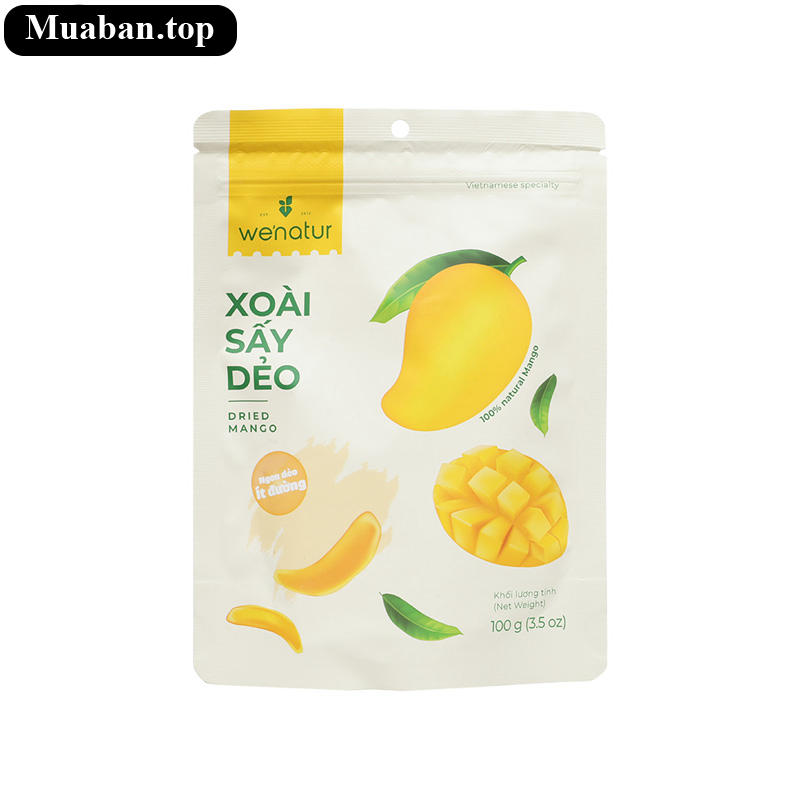 Xoài sấy dẻo Đỉnh Nam Wenatur gói 100g Xoài sấy dẻo Đỉnh Nam Wenatur gói 100g