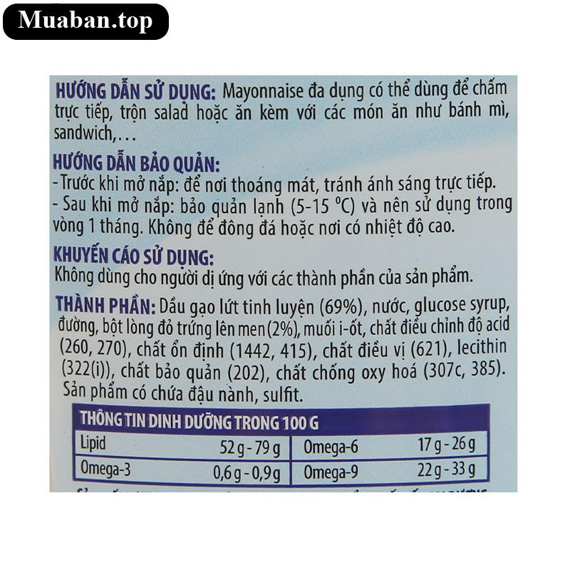 Xốt mayonnaise Simply chai 230g 3