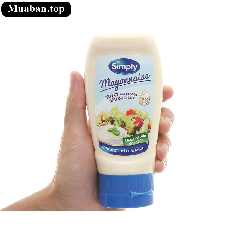 Xốt mayonnaise Simply chai 230g 4